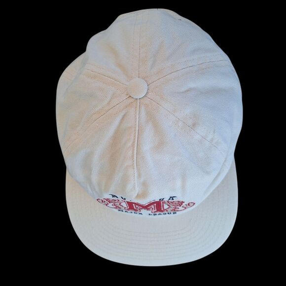 Anthropologie Coney Island Picnic Montauk Major League Cap Baseball Hat Ivory - Picture 11 of 16